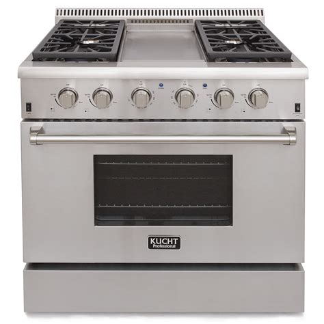 LP Gas Range with Convection in Stainless Steel 36 in. . Kucht 36 gas range